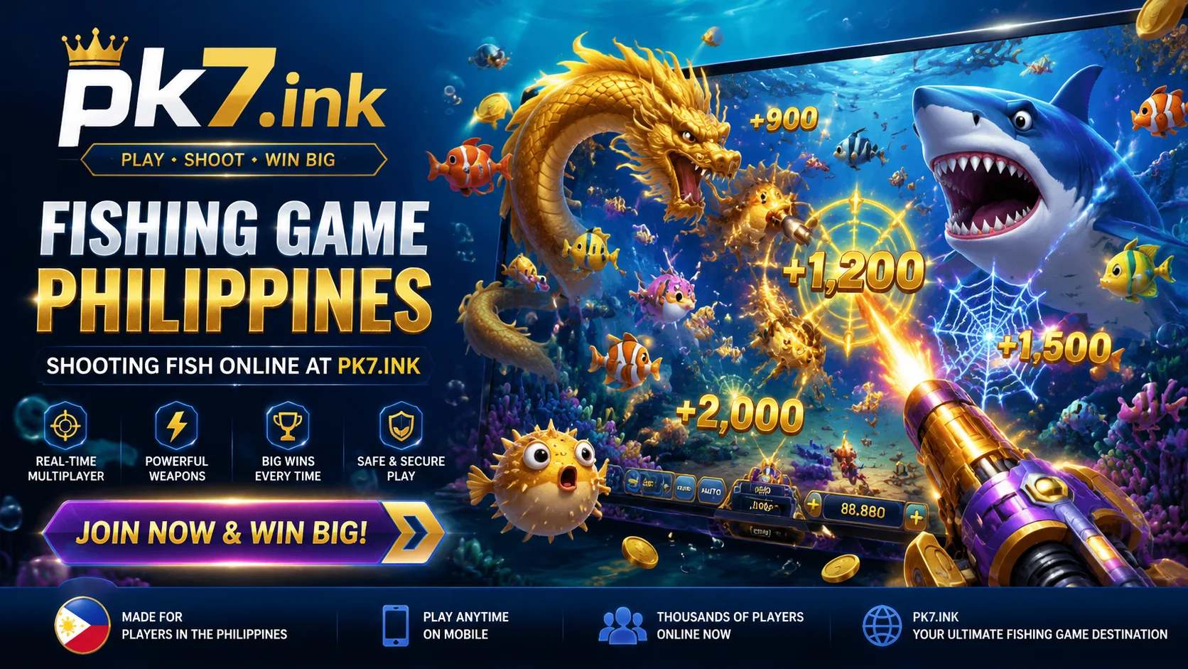 Fishing game Philippines banner sa pk7.ink para sa mobile-friendly play
